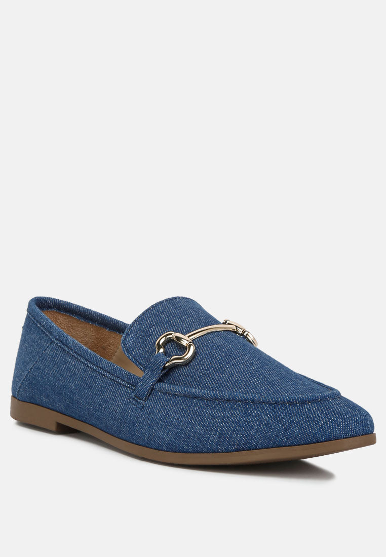 Jiro Horsebit Detail Flat Loafers from London Rag International