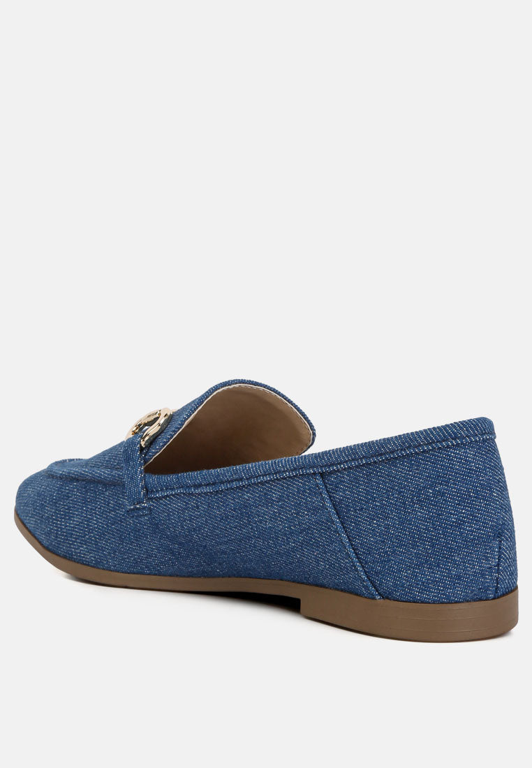 Jiro Horsebit Detail Flat Loafers from London Rag International