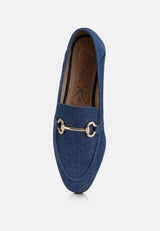 Jiro Horsebit Detail Flat Loafers from London Rag International