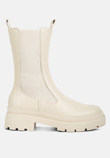 Jolt Elasticated Gussets Lug Sole Boots from London Rag International