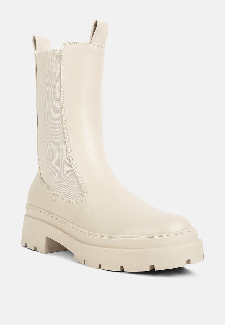 Jolt Elasticated Gussets Lug Sole Boots from London Rag International