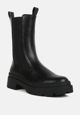 Jolt Elasticated Gussets Lug Sole Boots from London Rag International
