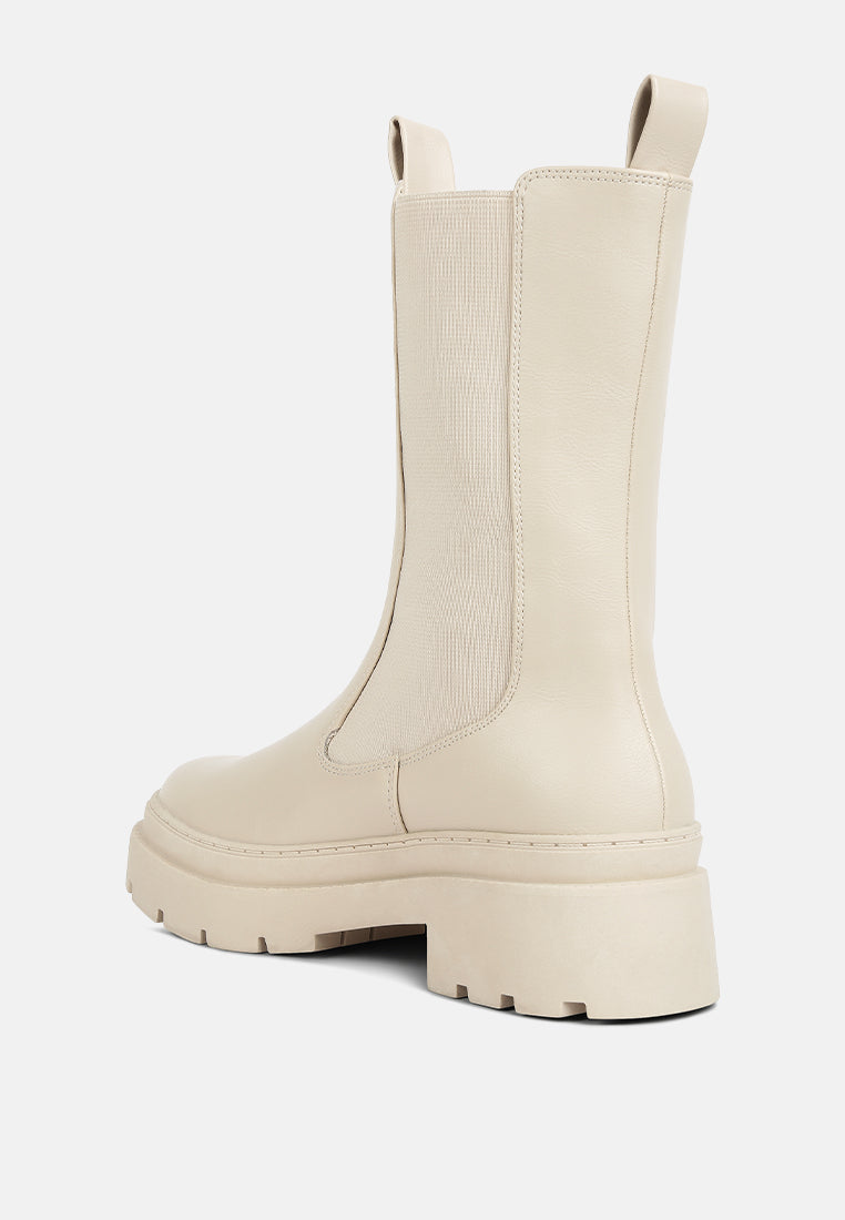 Jolt Elasticated Gussets Lug Sole Boots from London Rag International