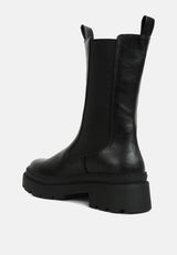 Jolt Elasticated Gussets Lug Sole Boots from London Rag International