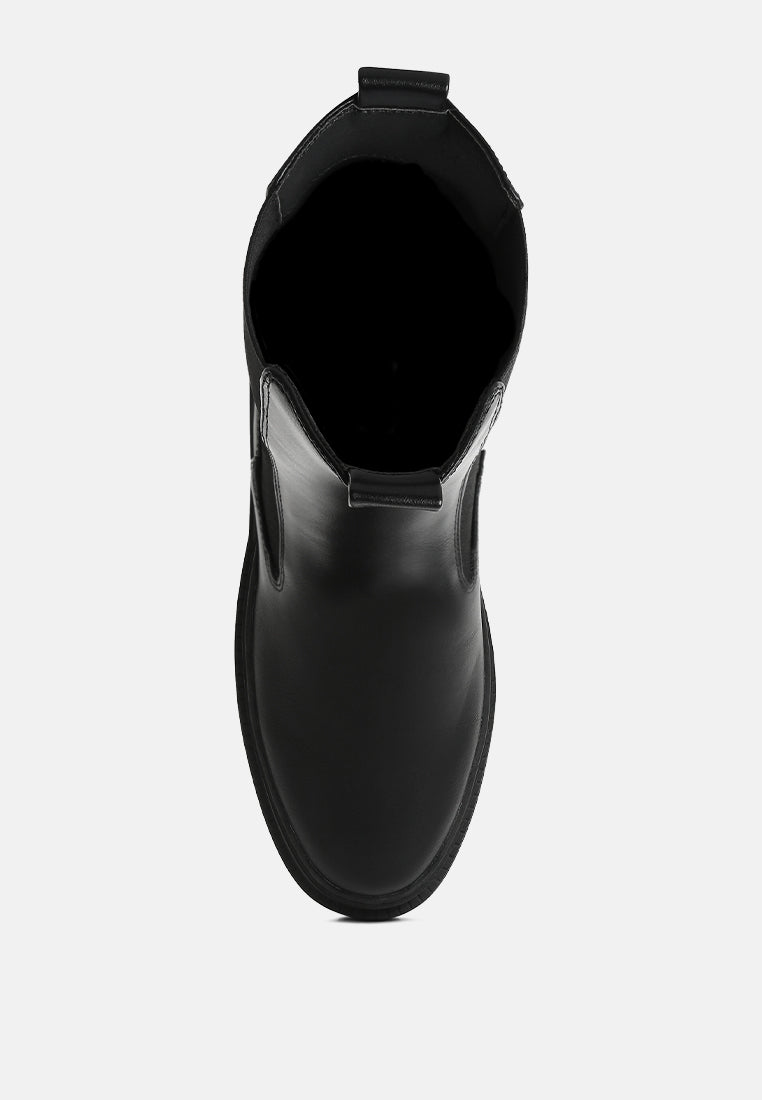 Jolt Elasticated Gussets Lug Sole Boots from London Rag International