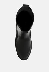 Jolt Elasticated Gussets Lug Sole Boots from London Rag International