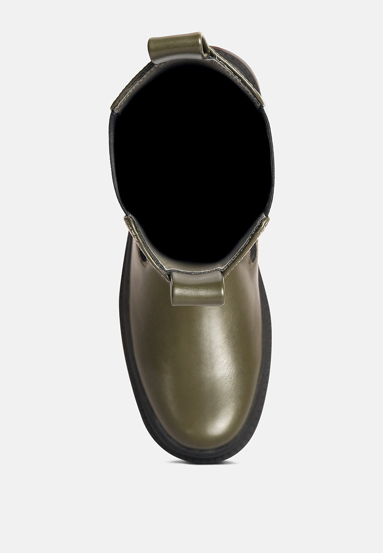 Jolt Elasticated Gussets Lug Sole Boots from London Rag International