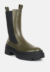 Jolt Elasticated Gussets Lug Sole Boots from London Rag International