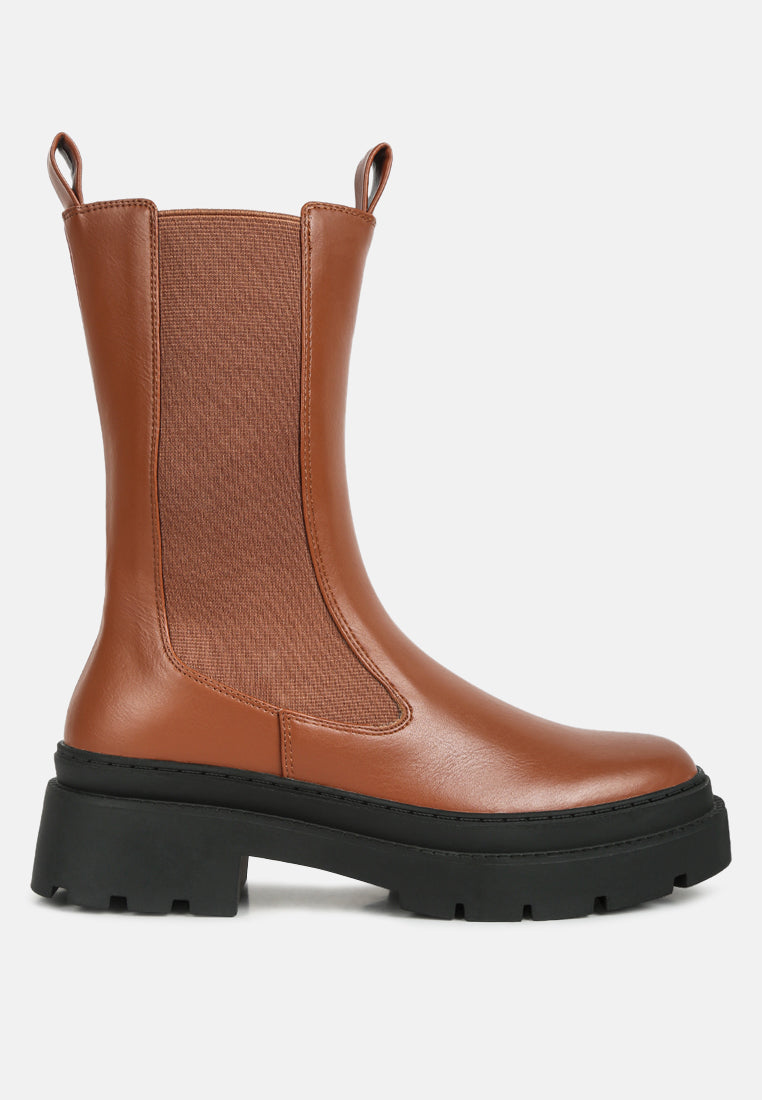 Jolt Elasticated Gussets Lug Sole Boots from London Rag International
