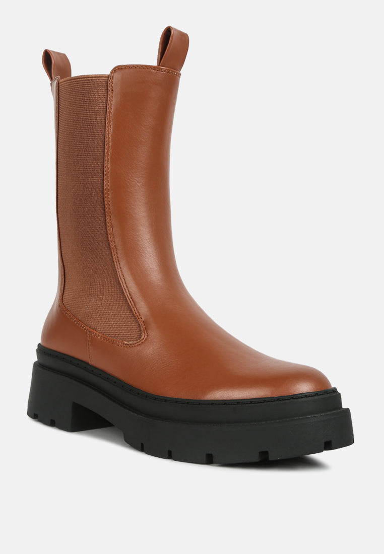 Jolt Elasticated Gussets Lug Sole Boots from London Rag International