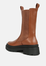 Jolt Elasticated Gussets Lug Sole Boots from London Rag International