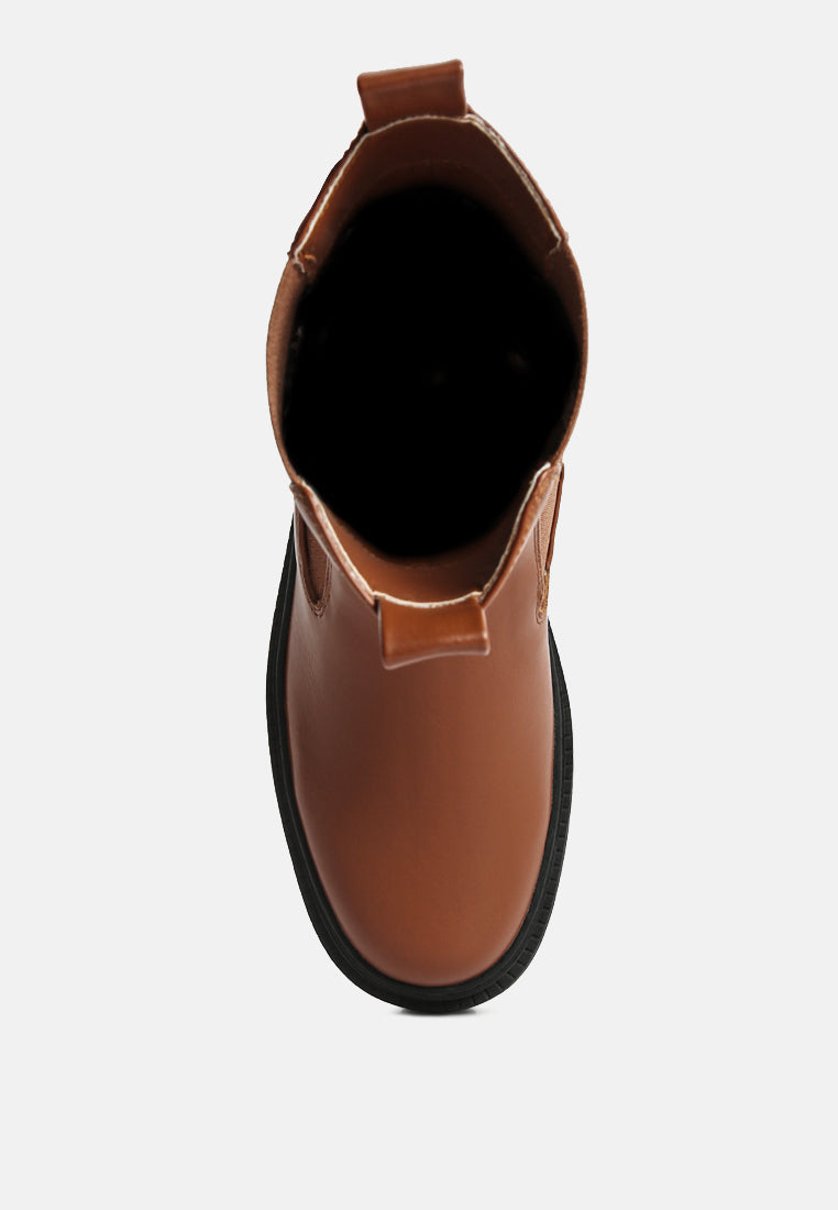 Jolt Elasticated Gussets Lug Sole Boots from London Rag International