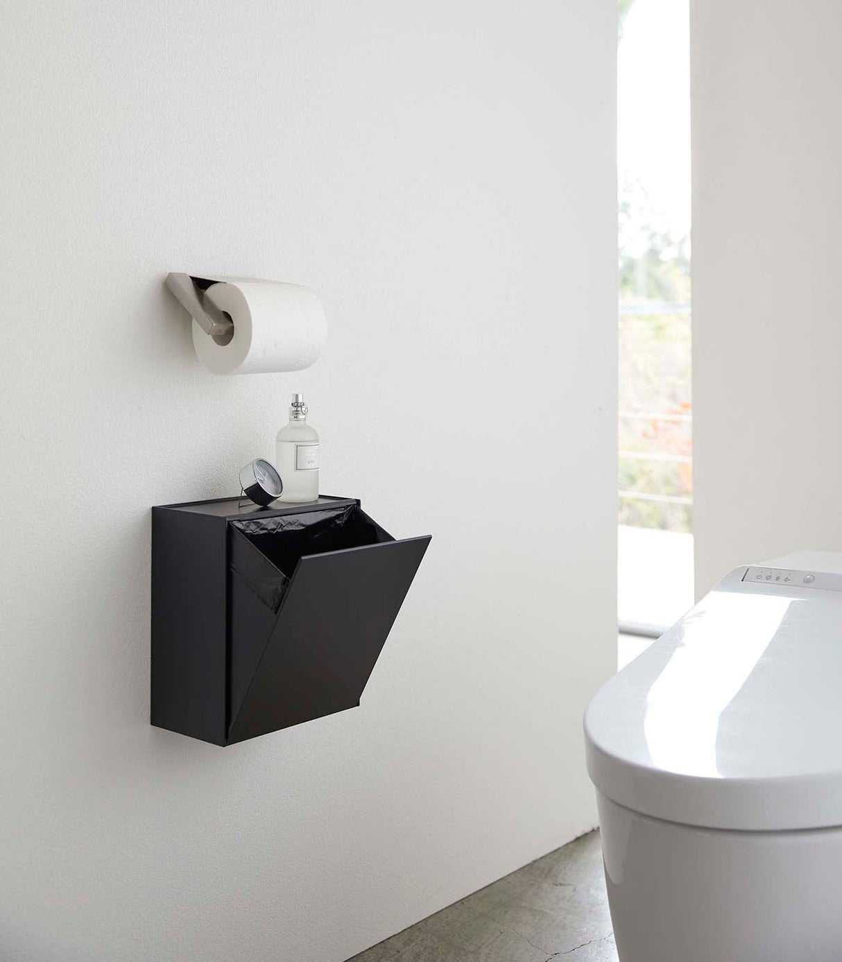 Wall-Mounted Storage or Trash Bin from Yamazaki Home