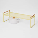 Countertop Wire Shelf - Steel + Wood - Yellow Pear from Yamazaki Home