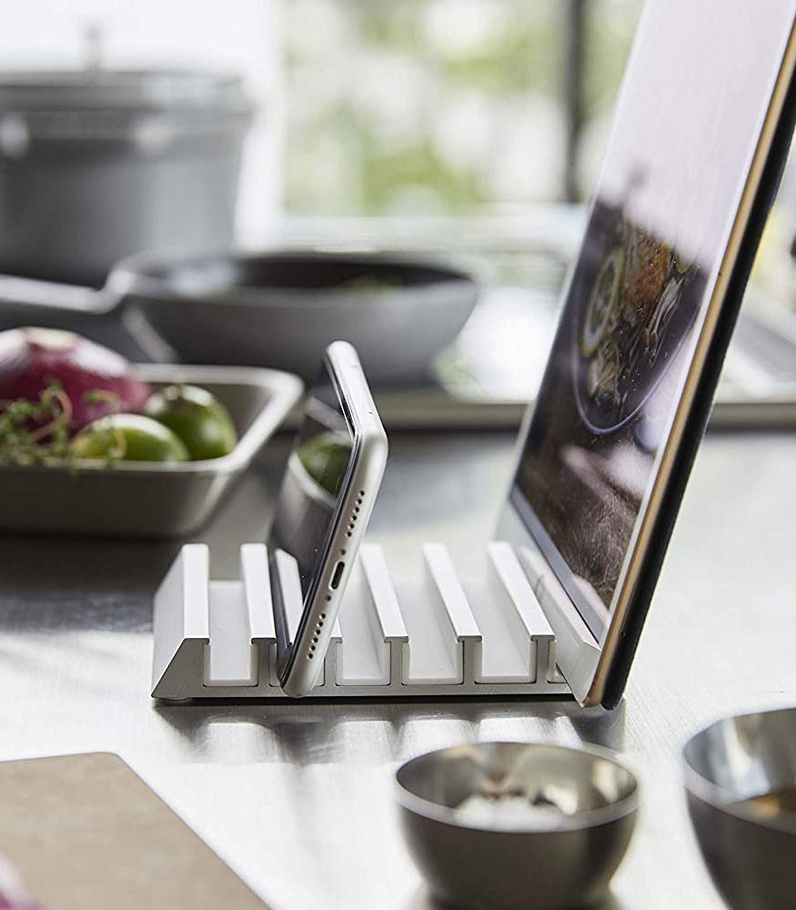 Phone & Tablet Stand - Aluminum - Aluminum from Yamazaki Home