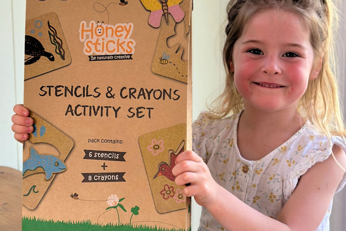 Stencils and Crayons Activity Set from Honeysticks USA