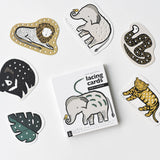 Lacing Cards - Jungle Animals From Wee Gallery