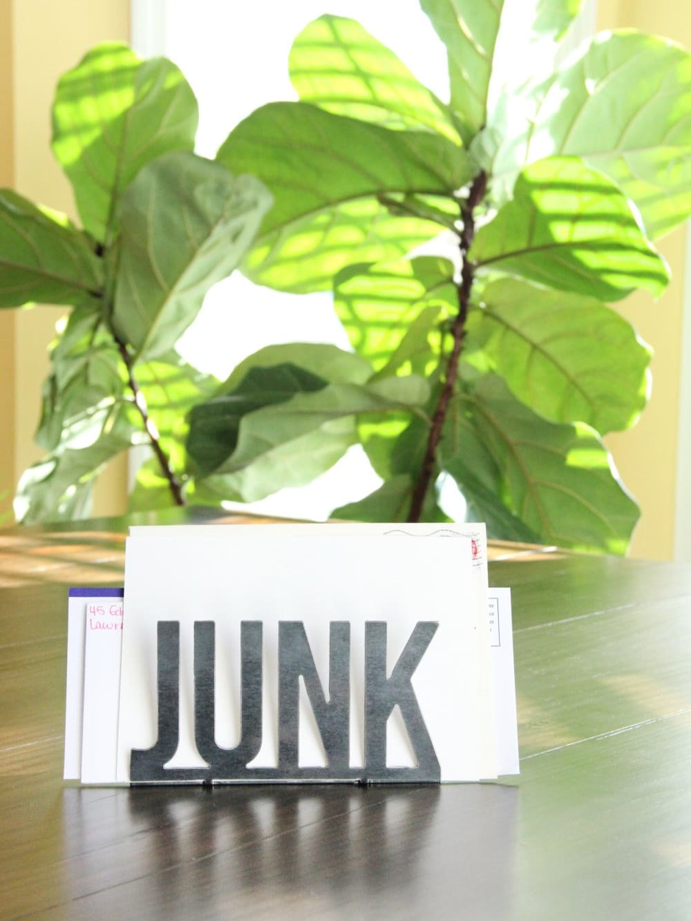 Junk Mail Modern Metal Mail Holder from Jubilee Trading Company