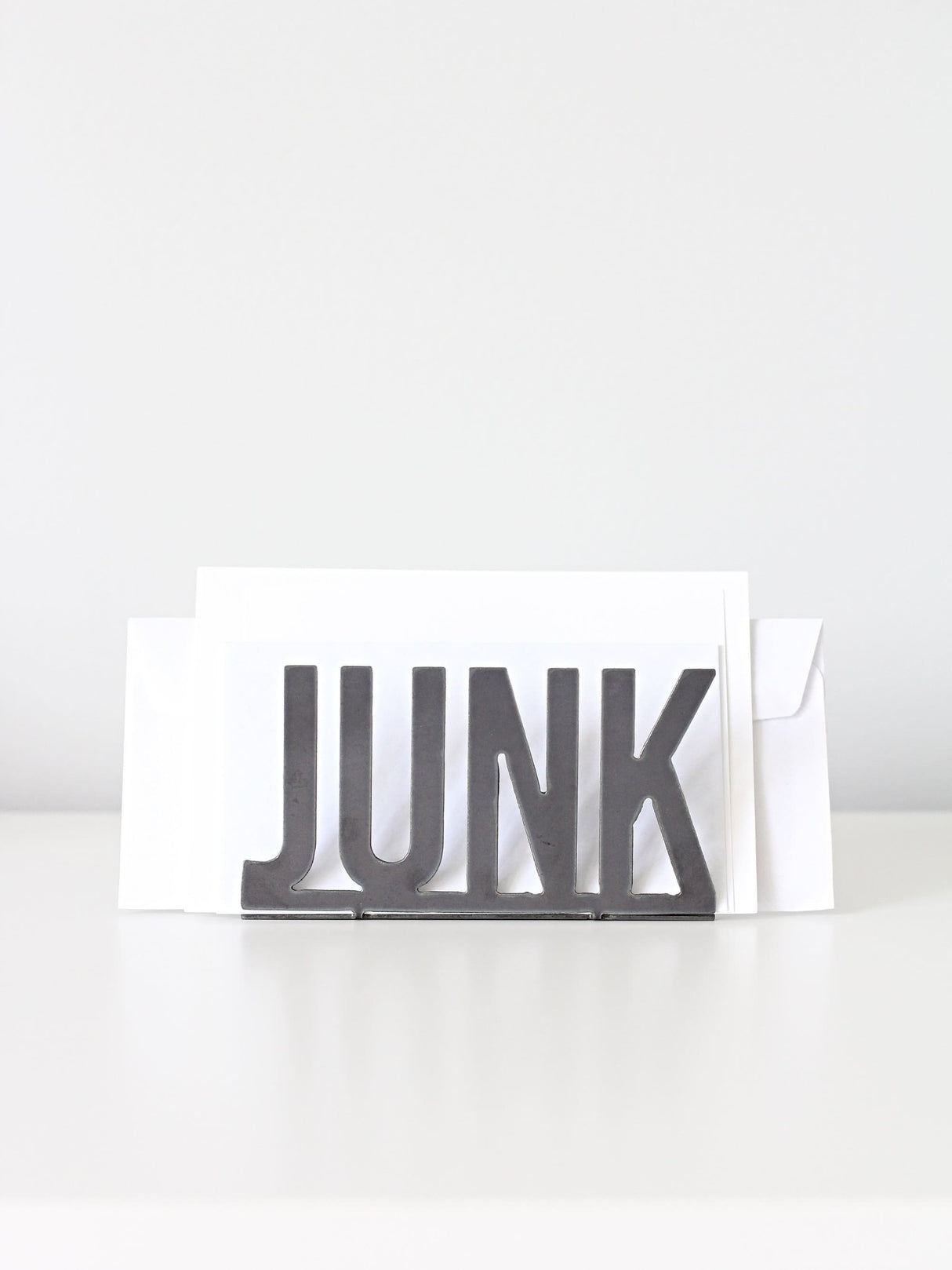 Junk Mail Modern Metal Mail Holder from Jubilee Trading Company