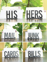 Junk Mail Modern Metal Mail Holder from Jubilee Trading Company