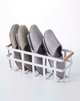 Storage Basket - Two Sizes - Steel + Wood from Yamazaki Home