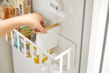 Magnetic Storage Basket - Steel + Wood from Yamazaki Home