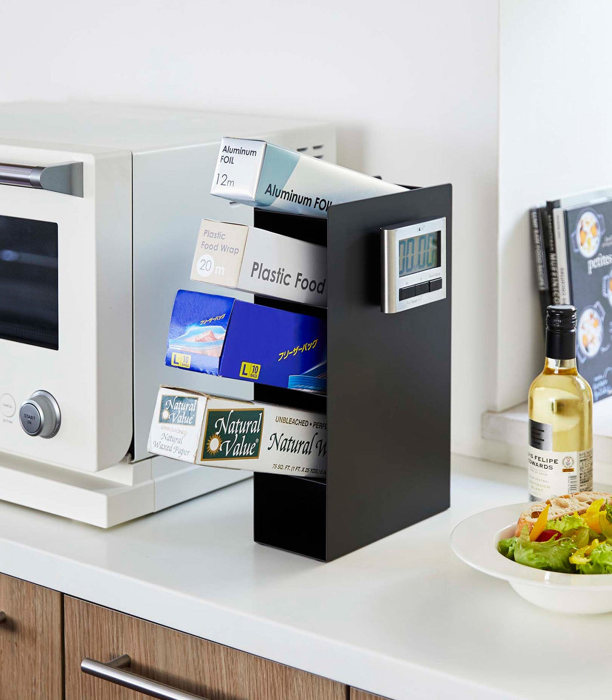 Food Wrap Stand 4-Tier - Steel from Yamazaki Home