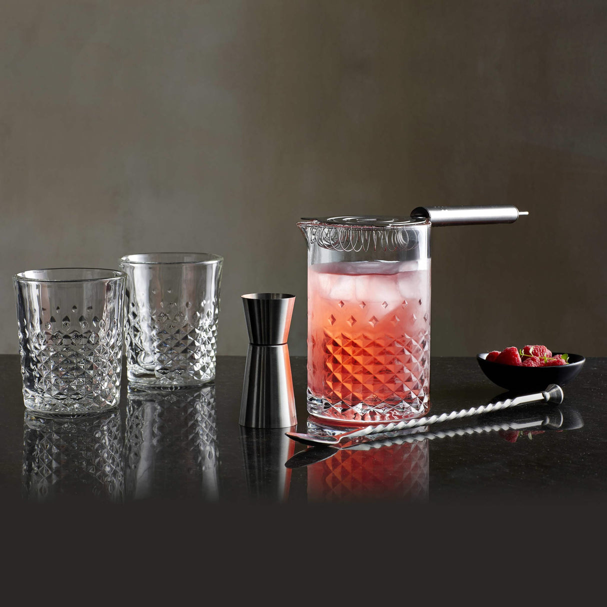 Libbey Classic Cocktail Carats 4-Piece Bar Mixing Set from Libbey