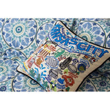 Kansas City Hand-Embroidered Pillow from Quirks!