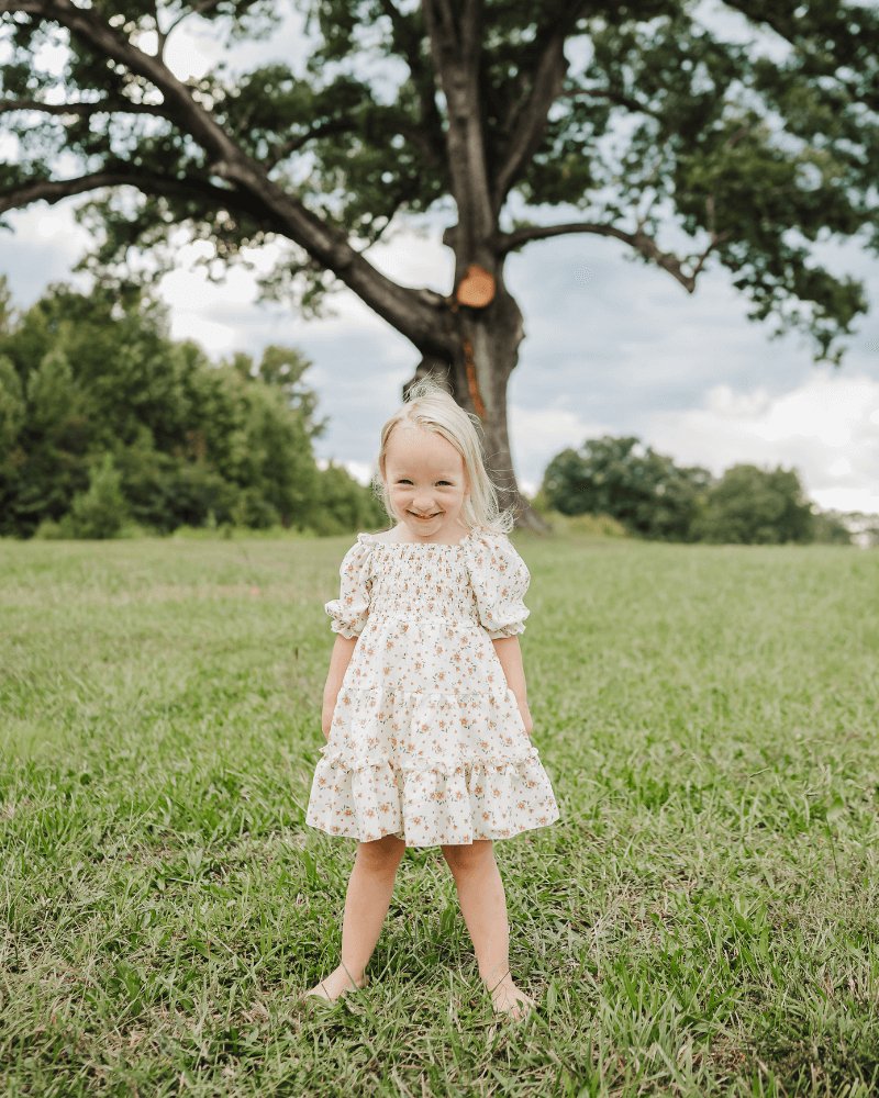 Katherine Dress - Yellow Floral from Bailey's Blossoms