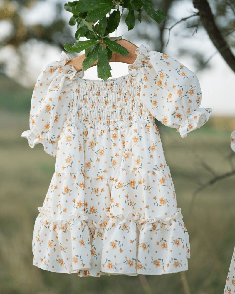 Katherine Dress - Yellow Floral from Bailey's Blossoms