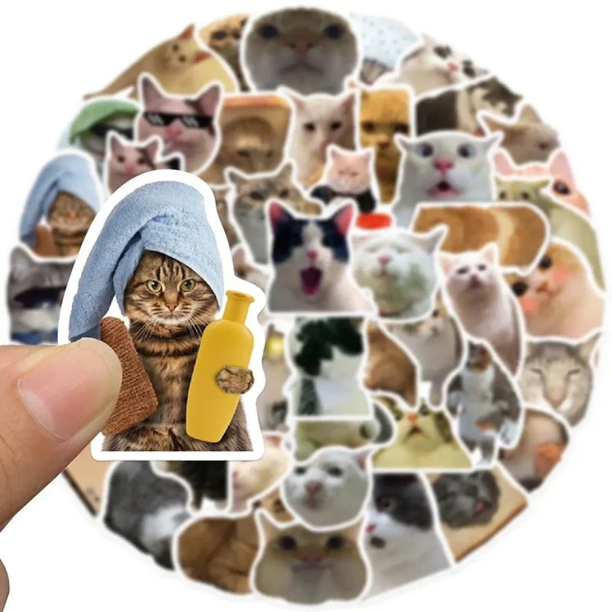 Kawaii Cat Mood Stickers - Aesthetic Decor for DIY & More from Kawaii Stop