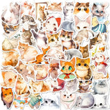 Kawaii Cat Mood Stickers - Aesthetic Decor for DIY & More from Kawaii Stop