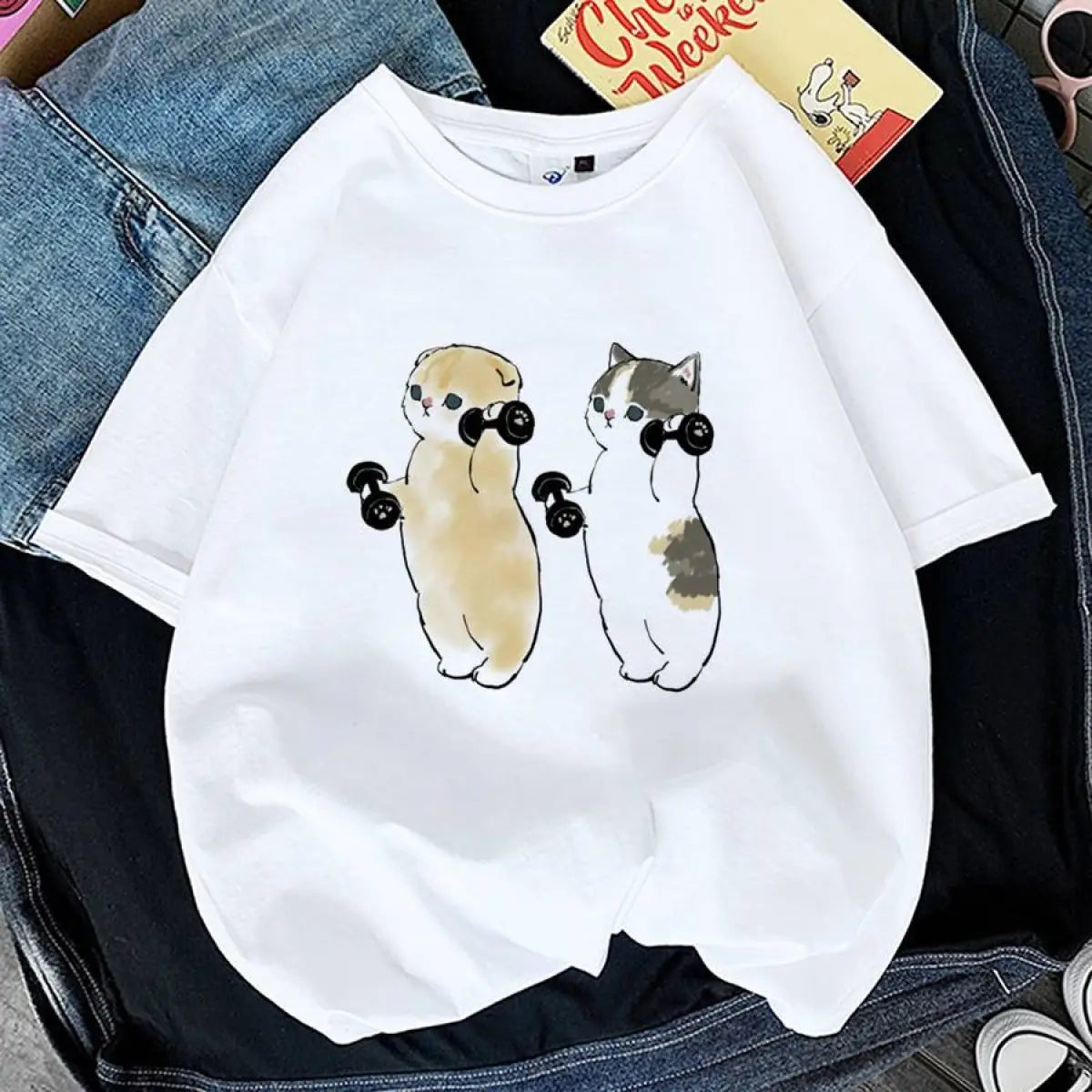 Kawaii Cat Graphic Tees From Kawaii Stop