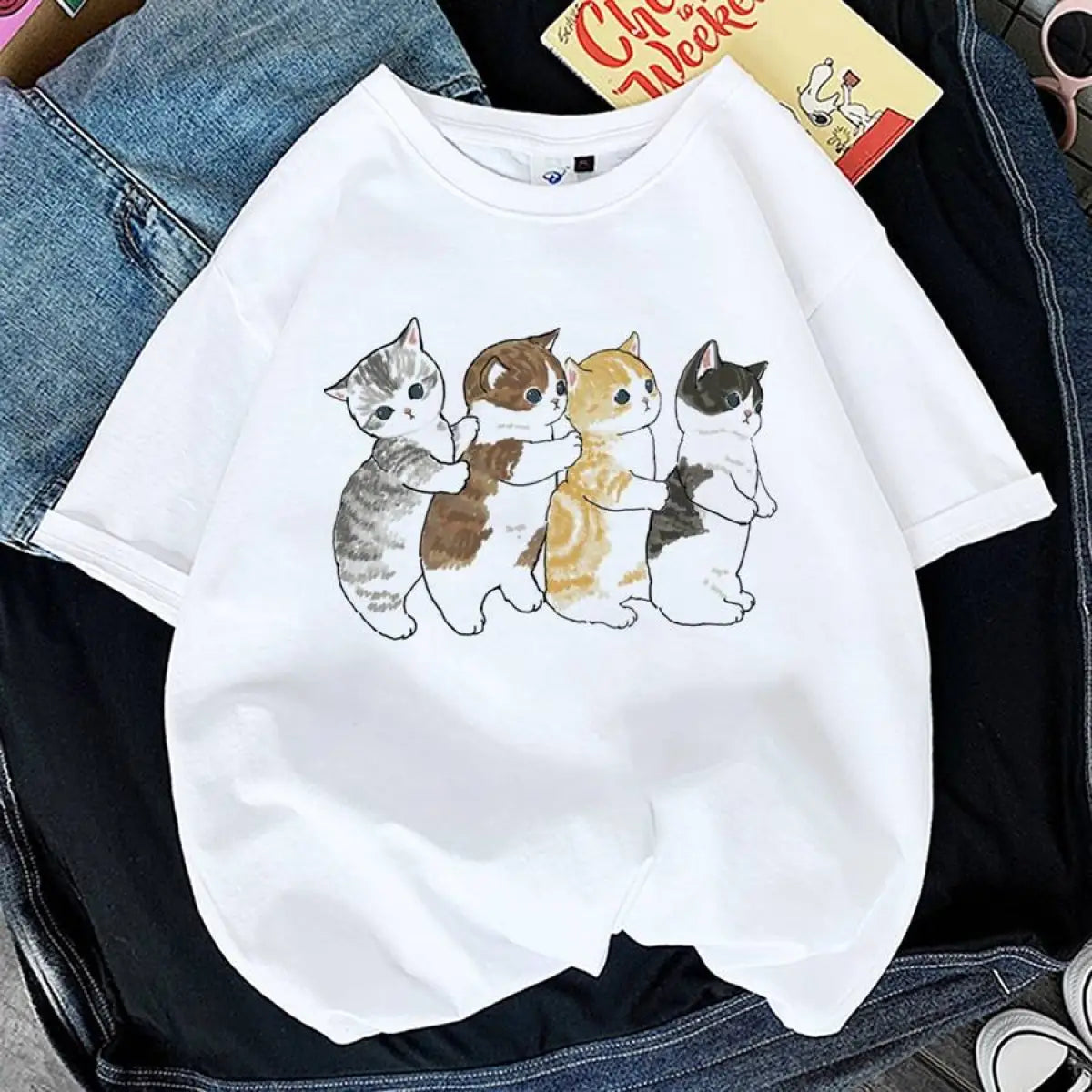 Kawaii Cat Graphic Tees From Kawaii Stop
