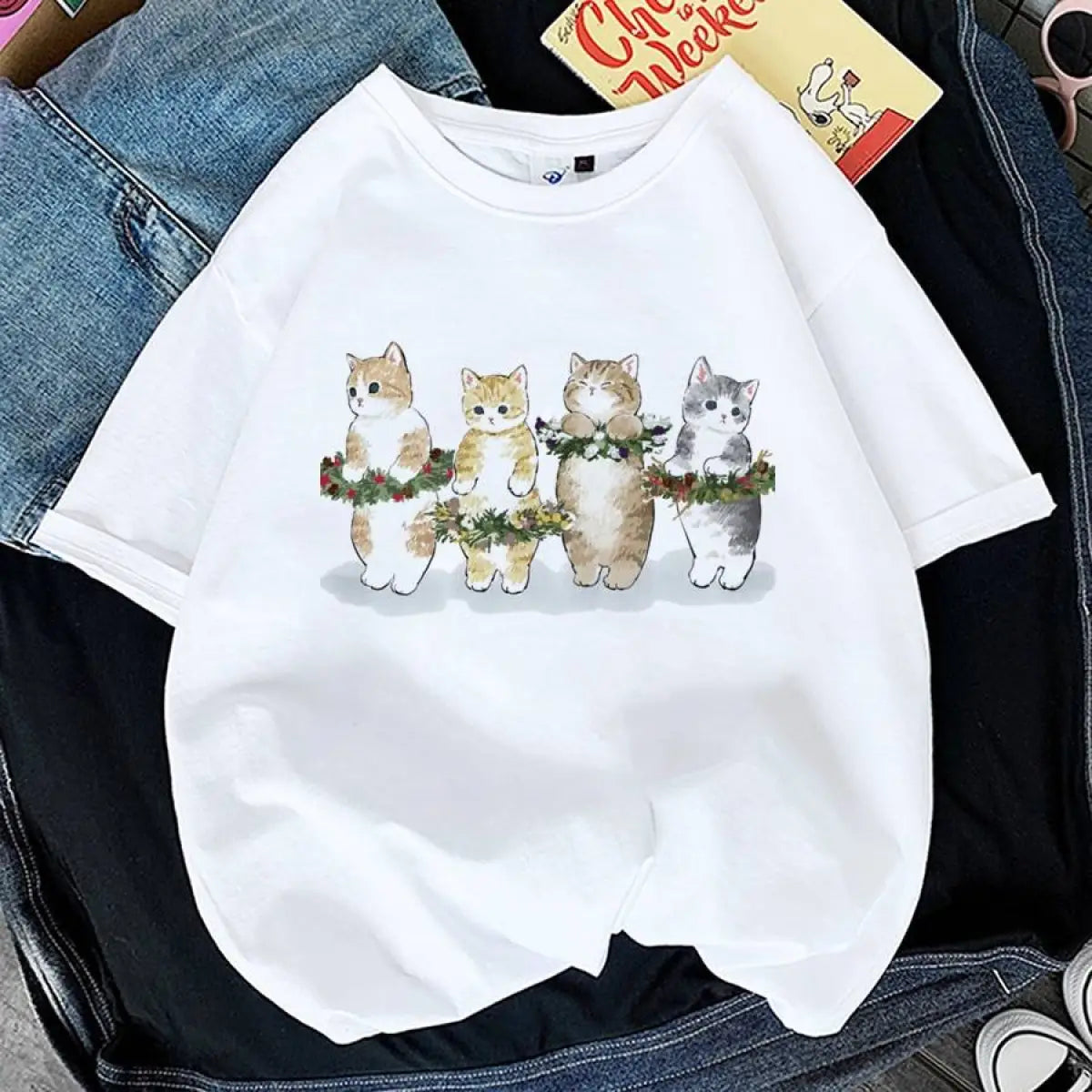 Kawaii Cat Graphic Tees From Kawaii Stop