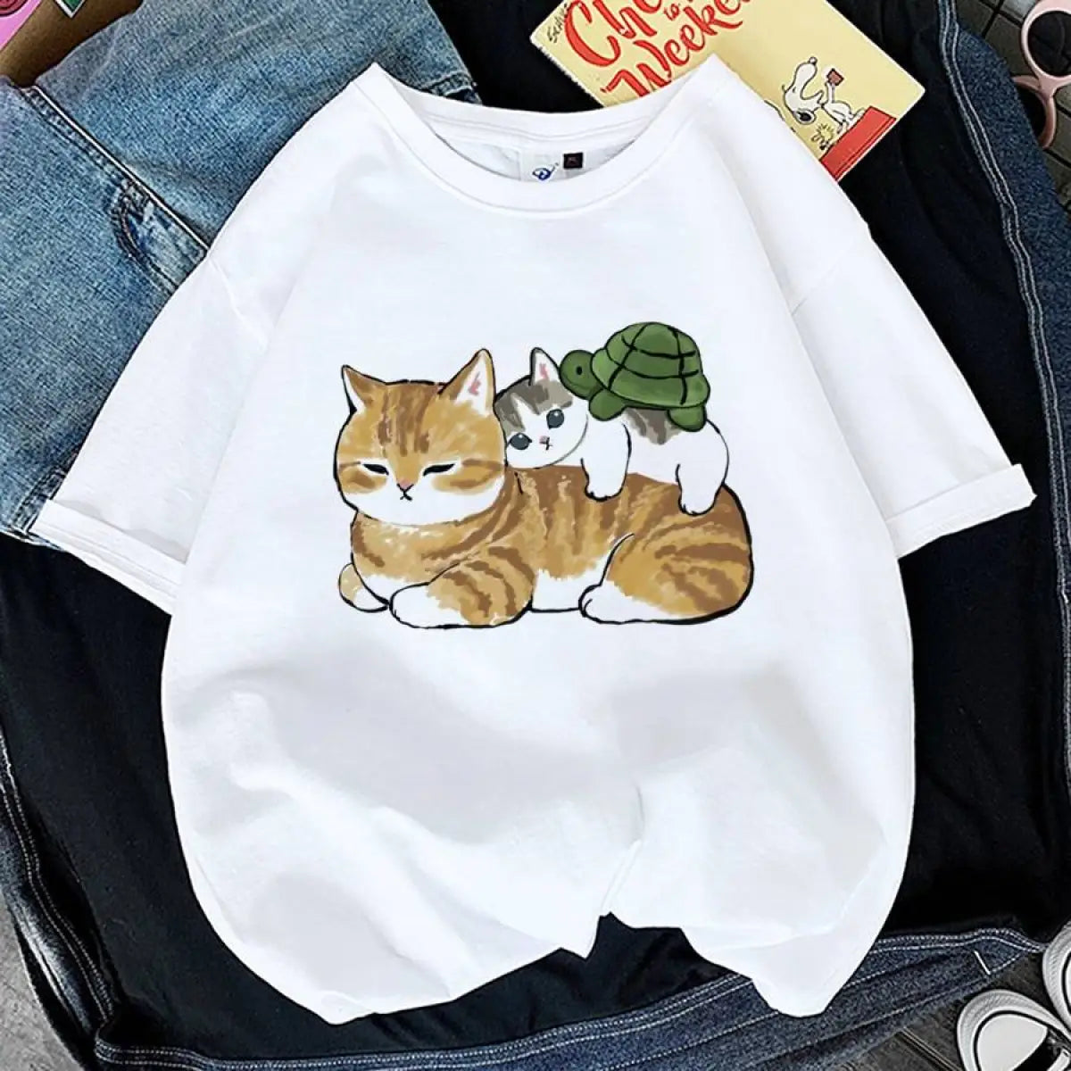 Kawaii Cat Graphic Tees From Kawaii Stop