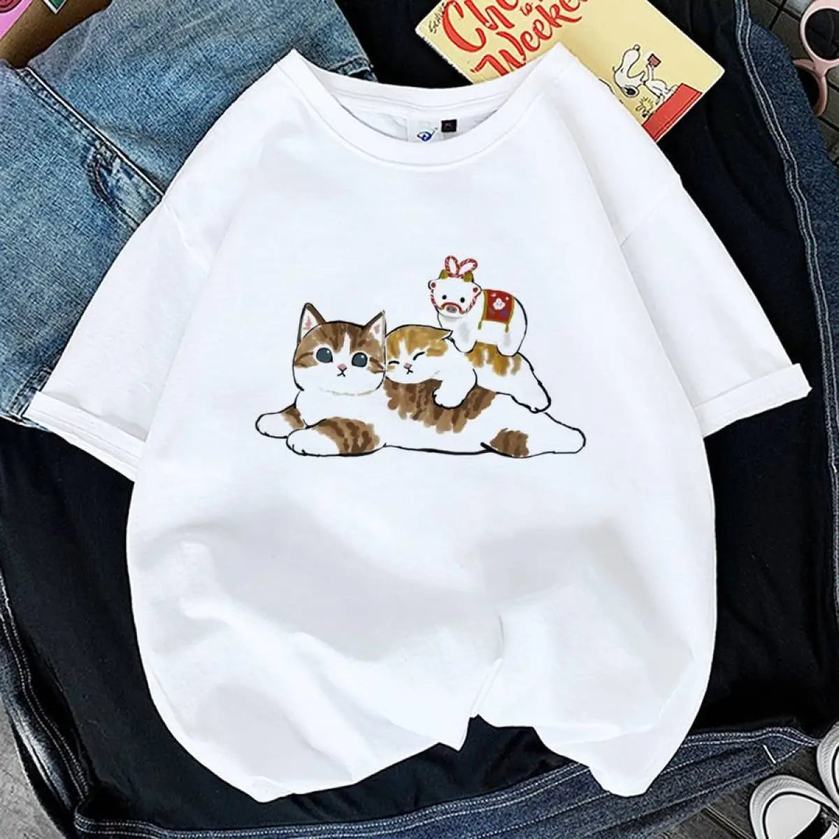 Kawaii Cat Graphic Tees From Kawaii Stop