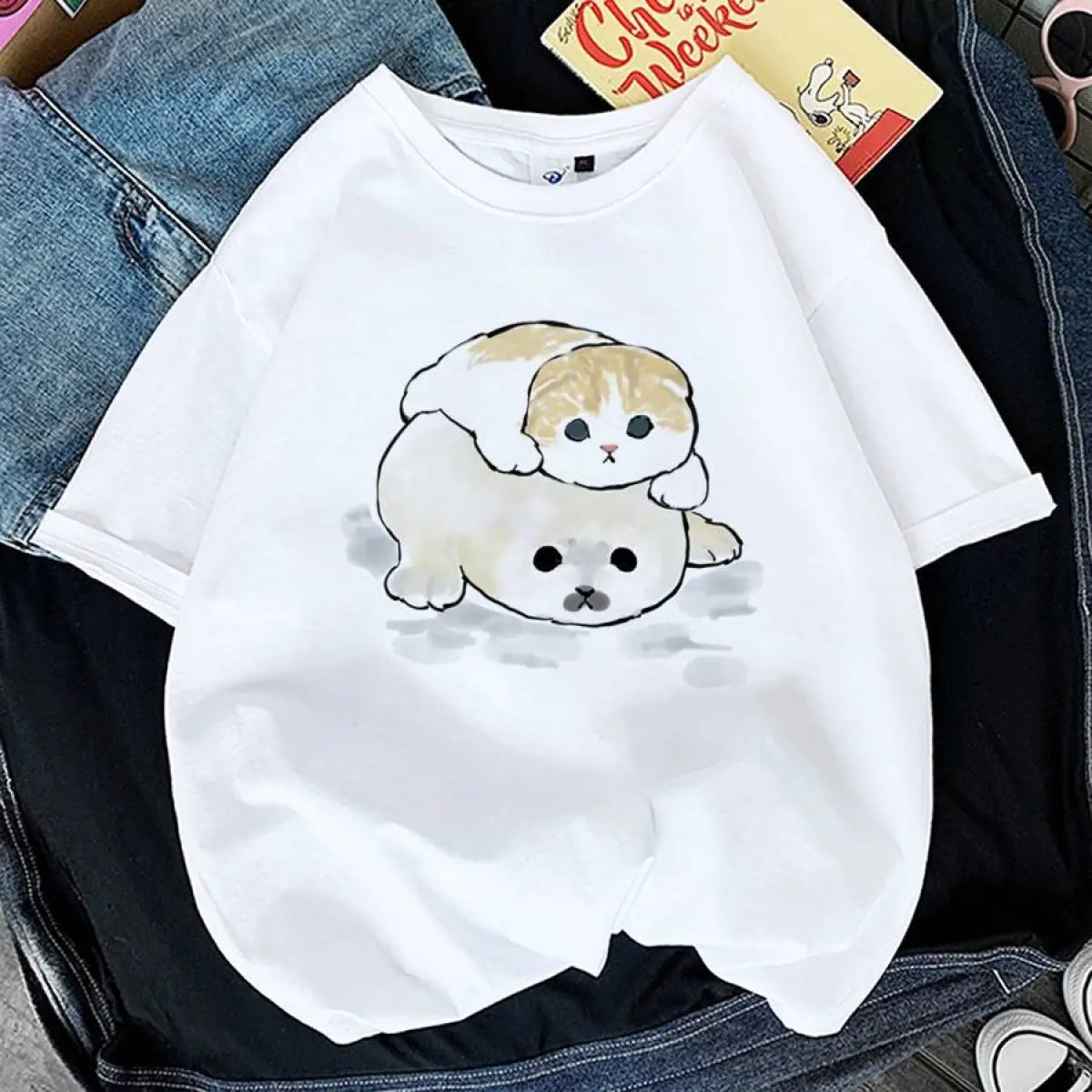 Kawaii Cat Graphic Tees From Kawaii Stop