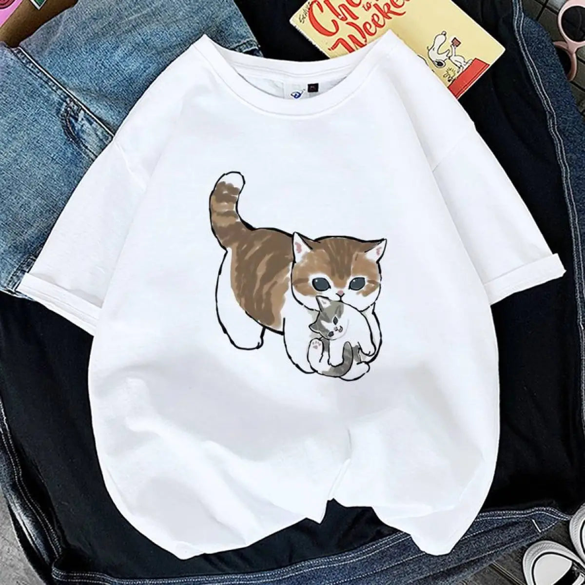 Kawaii Cat Graphic Tees From Kawaii Stop