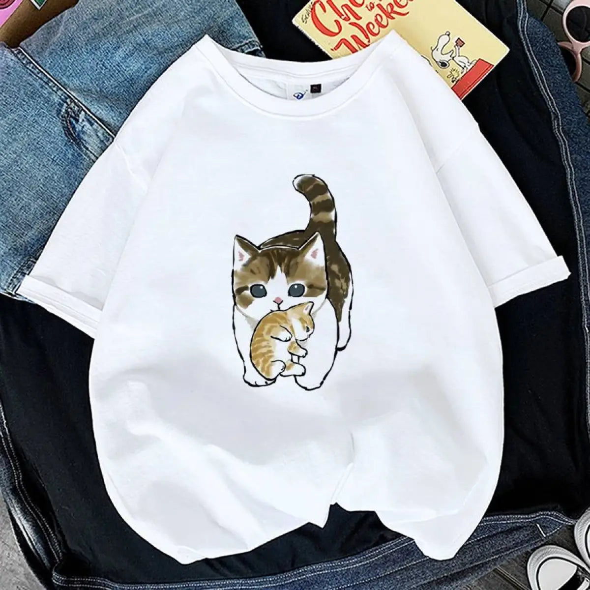 Kawaii Cat Graphic Tees From Kawaii Stop