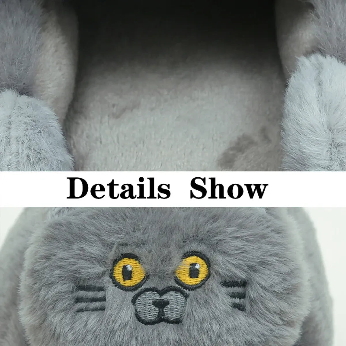 Kawaii Cat Winter Slippers for Women & Men Strap from Kawaii Stop