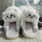 Kawaii Cat Winter Slippers for Women & Men Strap from Kawaii Stop