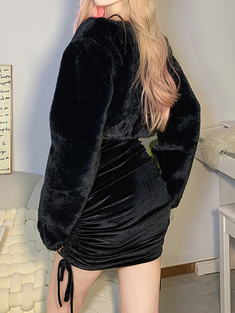Kawaii Drawstring Mini Dress From Kawaii Stop