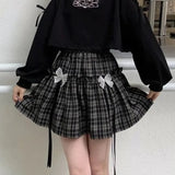 Kawaii Gothic Lolita Plaid Skirt from Kawaii Stop
