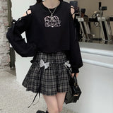 Kawaii Gothic Lolita Plaid Skirt from Kawaii Stop