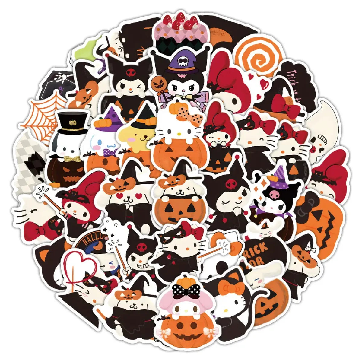 Kawaii Halloween Stickers Set from Kawaii Stop
