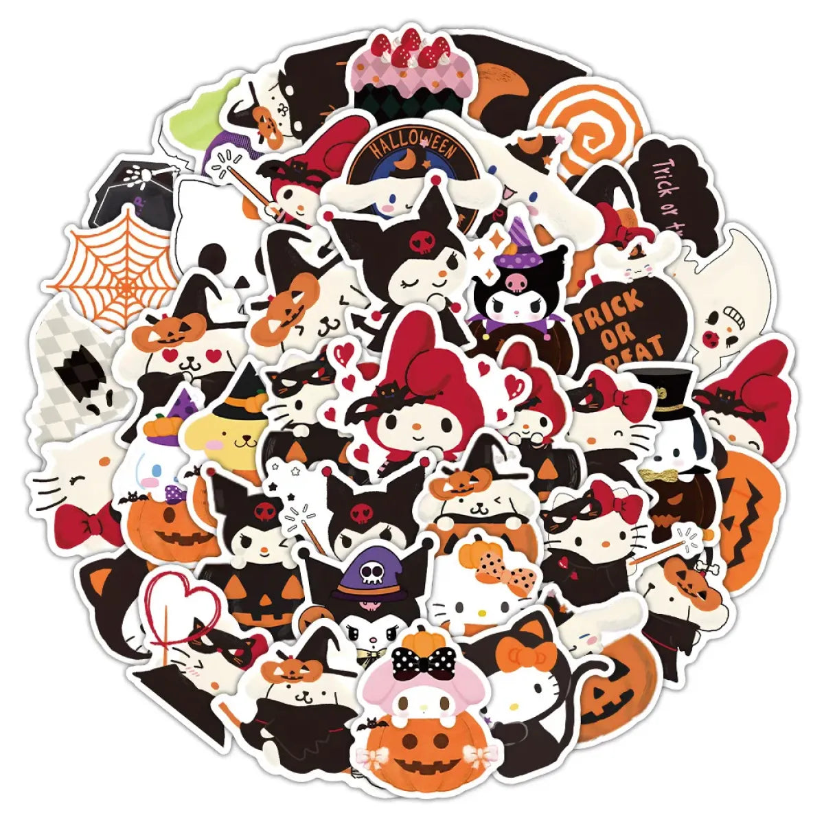 Kawaii Halloween Stickers Set from Kawaii Stop