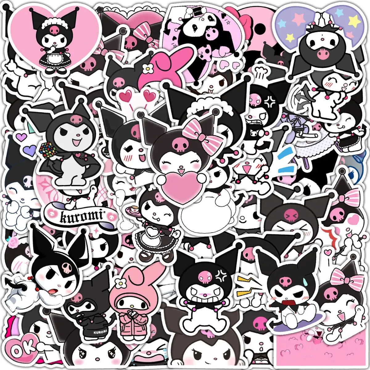 Kawaii Kuromi Stickers: Waterproof Decals from Kawaii Stop
