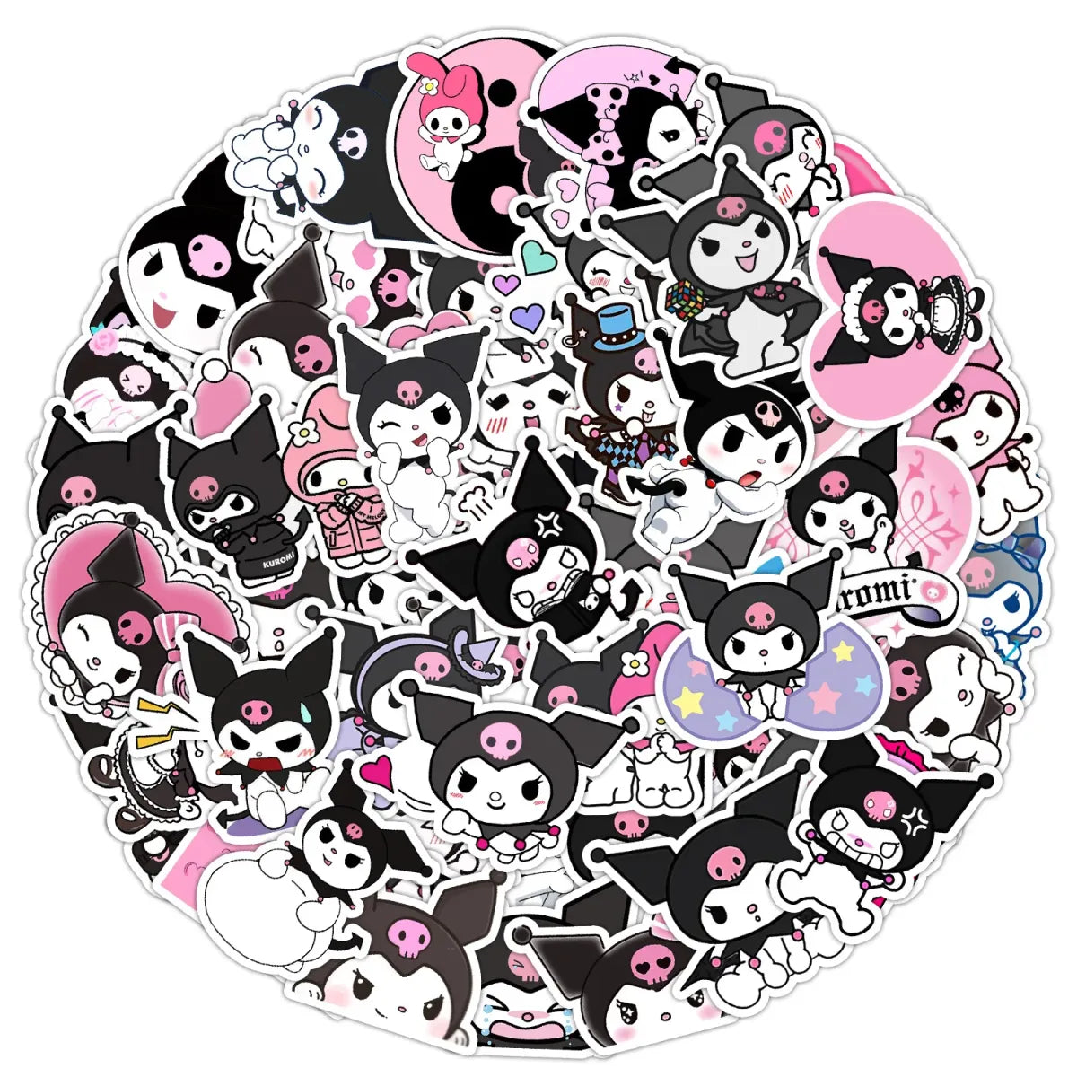 Kawaii Kuromi Stickers: Waterproof Decals from Kawaii Stop